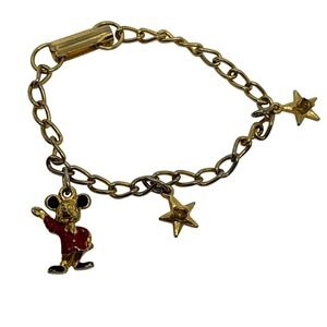 1970/1980s Disney Mickey‎ Mouse Charm Bracelet Walt Disney Souvenir Disneyland